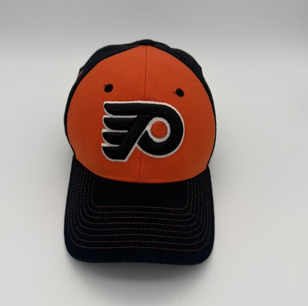 Zephyr Z Fit NHL Philadelphia Flyers Stretch Fit Hat M/L Orange Black